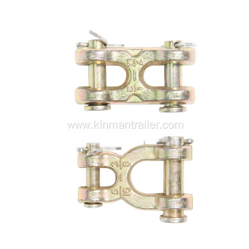 zinc plated steel chain connector double clevis link